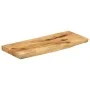 Solid mango wood natural edge table top 90x40x3.8 cm by , Table tops - Ref: Foro24-370395, Price: 57,54 €, Discount: %