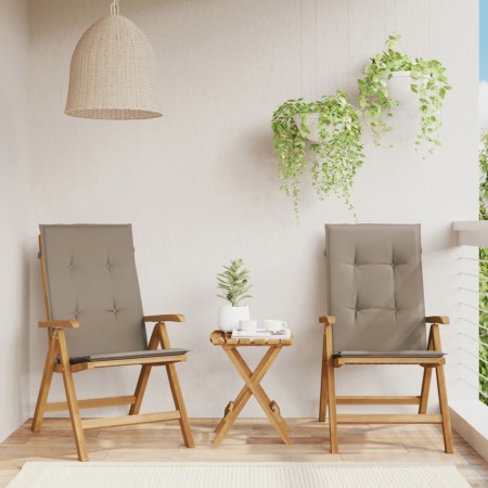 Sillas de jardín reclinables y cojines 2 uds madera maciza teca by , Garden chairs - Ref: Foro24-3196441, Price: 353,16 €, Di...