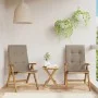 Sillas de jardín reclinables y cojines 2 uds madera maciza teca von , Gartenstühle - Ref: Foro24-3196441, Preis: 362,44 €, Ra...