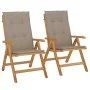 Sillas de jardín reclinables y cojines 2 uds madera maciza teca von , Gartenstühle - Ref: Foro24-3196441, Preis: 362,44 €, Ra...