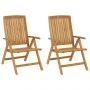 Sillas de jardín reclinables y cojines 2 uds madera maciza teca von , Gartenstühle - Ref: Foro24-3196441, Preis: 362,44 €, Ra...