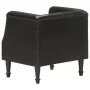 Sillón de cuero auténtico negro de , Sillones - Ref: Foro24-286590, Precio: 282,23 €, Descuento: %