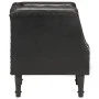 Sillón de cuero auténtico negro de , Sillones - Ref: Foro24-286590, Precio: 282,23 €, Descuento: %