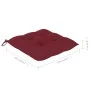 Gartensessel 4 Stück Teakholz mit roten Kissen von , Gartenstühle - Ref: Foro24-3073028, Preis: 603,49 €, Rabatt: %
