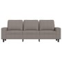 3-seater sofa with taupe grey fabric footstool, 180 cm by , Sofas - Ref: Foro24-3201158, Price: 324,74 €, Discount: %