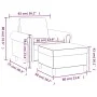 Sessel mit Hocker aus rosa Samt, 60 cm. von , Sofas - Ref: Foro24-3201208, Preis: 212,33 €, Rabatt: %