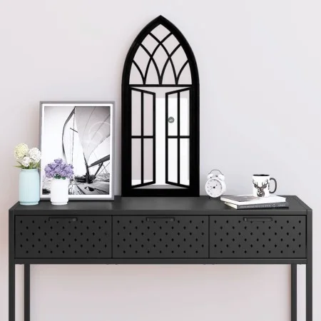 Espejo de hierro negro para uso interior 70x30 cm de , Espejos - Ref: Foro24-3093534, Precio: 84,00 €, Descuento: %