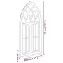 Schwarzer Innenraumspiegel aus Eisen, 70x30 cm. von , Spiegel - Ref: Foro24-3093534, Preis: 84,00 €, Rabatt: %