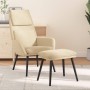 Entspannungssessel mit cremefarbenem Stoff-Fußhocker. von , Sessel - Ref: Foro24-3097770, Preis: 131,59 €, Rabatt: %