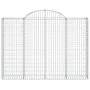 Wire mesh baskets 25 units, arched shape, iron, 200x30x140/160 cm by , Pots and planters - Ref: Foro24-3146168, Price: 2,00 €...