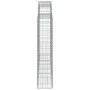 Wire mesh baskets 25 units, arched shape, iron, 200x30x140/160 cm by , Pots and planters - Ref: Foro24-3146168, Price: 2,00 €...
