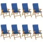 Gartenliegestühle und Kissen 8 Stück Massivholz Teak von , Gartenstühle - Ref: Foro24-3196533, Preis: 1,00 €, Rabatt: %