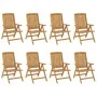 Gartenliegestühle und Kissen 8 Stück Massivholz Teak von , Gartenstühle - Ref: Foro24-3196533, Preis: 1,00 €, Rabatt: %