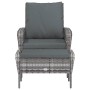 Gartenliege mit grauem Kunststoff-Rattan-Fußhocker. von , Gartenstühle - Ref: Foro24-364115, Preis: 145,21 €, Rabatt: %