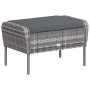 Gartenliege mit grauem Kunststoff-Rattan-Fußhocker. von , Gartenstühle - Ref: Foro24-364115, Preis: 145,21 €, Rabatt: %