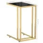 Side table for computer, black transparent glass, 50x35x65cm by , Side tables - Ref: Foro24-331646, Price: 44,01 €, Discount: %