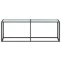 Tempered glass white marble console table 220x35x75.5 cm by , Side tables - Ref: Foro24-331692, Price: 106,72 €, Discount: %