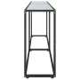 Tempered glass white marble console table 220x35x75.5 cm by , Side tables - Ref: Foro24-331692, Price: 106,72 €, Discount: %