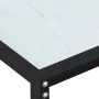 Tempered glass white marble console table 220x35x75.5 cm by , Side tables - Ref: Foro24-331692, Price: 106,72 €, Discount: %
