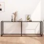 Tempered glass transparent console table 200x35x75.5 cm by , Side tables - Ref: Foro24-331686, Price: 99,28 €, Discount: %
