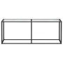 Tempered glass transparent console table 200x35x75.5 cm by , Side tables - Ref: Foro24-331686, Price: 99,28 €, Discount: %