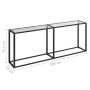 Klare Konsole aus gehärtetem Glas 200x35x75,5 cm von , Seitentische - Ref: Foro24-331686, Preis: 101,11 €, Rabatt: %