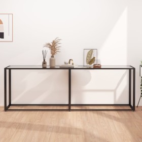 Klare Konsole aus gehärtetem Glas 220x35x75,5 cm. von , Seitentische - Ref: Foro24-331690, Preis: 104,33 €, Rabatt: %