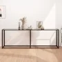 Tempered glass transparent console table 220x35x75.5 cm by , Side tables - Ref: Foro24-331690, Price: 101,98 €, Discount: %