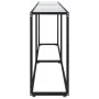 Tempered glass transparent console table 220x35x75.5 cm by , Side tables - Ref: Foro24-331690, Price: 101,98 €, Discount: %