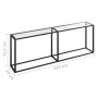 Klare Konsole aus gehärtetem Glas 220x35x75,5 cm. von , Seitentische - Ref: Foro24-331690, Preis: 104,33 €, Rabatt: %