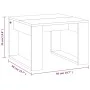 Mesa auxiliar madera contrachapada gris Sonoma 50x50x35 cm de , Mesas auxiliares - Ref: Foro24-825826, Precio: 34,24 €, Descu...