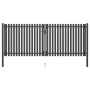 Graue Anthrazit-Stahlgitter-Gartentür 4x1,7 cm von , Gartentore - Ref: Foro24-146335, Preis: 488,13 €, Rabatt: %