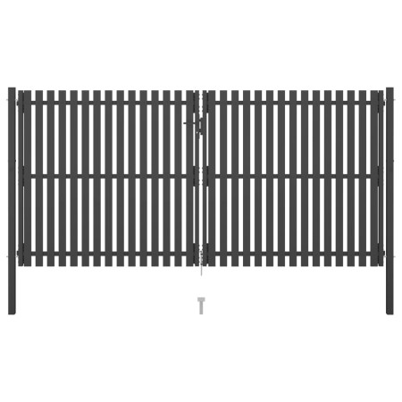 Anthrazitgraues Stahlgitter-Gartentor 4x2,25 cm von , Gartentore - Ref: Foro24-146337, Preis: 751,19 €, Rabatt: %