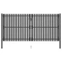 Puerta de valla del jardín de acero gris antracita 4x2,25 cm de , Puertas de jardín - Ref: Foro24-146337, Precio: 723,81 €, D...