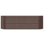 Steel powder-coated brown raised garden bed planter 224x80x68 cm by , Pots and planters - Ref: Foro24-318955, Price: 96,73 €,...