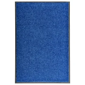 Felpudo lavable azul 60x90 cm de vidaXL, Felpudos - Ref: Foro24-323440, Precio: 36,24 €, Descuento: %