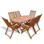Garten-Essgruppe 7-teilig Massivholz Akazie von , Gartensets - Ref: Foro24-41815, Preis: 614,26 €, Rabatt: %