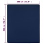 Jersey Spannbettlaken, 2 Stück, Baumwolle, Marineblau, 180x200 cm. von , Bettlaken - Ref: Foro24-136239, Preis: 30,06 €, Raba...