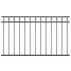 Stahlzaunpaneel 1,7x0,8 m schwarz von , Zaunpaneele - Ref: Foro24-146316, Preis: 67,17 €, Rabatt: %