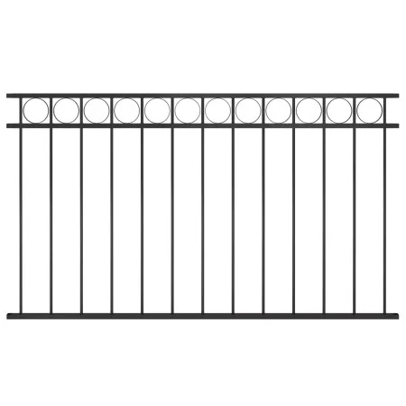 Stahlzaunpaneel 1,7x0,8 m schwarz von , Zaunpaneele - Ref: Foro24-146316, Preis: 65,55 €, Rabatt: %