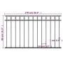 Stahlzaunpaneel 1,7x0,8 m schwarz von , Zaunpaneele - Ref: Foro24-146316, Preis: 65,55 €, Rabatt: %