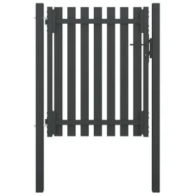 Puerta de valla del jardín de acero gris antracita 1x1,5 cm de , Puertas de jardín - Ref: Foro24-146328, Precio: 194,06 €, De...