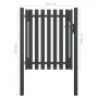 Puerta de valla del jardín de acero gris antracita 1x1,5 cm de , Puertas de jardín - Ref: Foro24-146328, Precio: 198,59 €, De...
