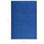 Blaue waschbare Fußmatte 60x90 cm von vidaXL, Fußmatten - Ref: Foro24-323440, Preis: 37,00 €, Rabatt: %
