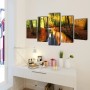 Dekoratives Leinwand-Set für die Wand, Waldmuster, 100 x 50 cm. von , Poster, Drucke und visuelle Kunst - Ref: Foro24-241578,...