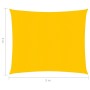 Yellow HDPE sail shade 160 g/m² 3x3 m by , Umbrellas - Ref: Foro24-311549, Price: 28,63 €, Discount: %
