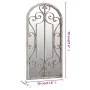 Garden mirror made of iron in sand color for outdoor use, 70x30 cm. by , Mirrors - Ref: Foro24-318375, Price: 98,99 €, Discou...