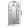 Gartenspiegel aus sandfarbenem Eisen für den Außenbereich, 70x30 cm. von , Spiegel - Ref: Foro24-318375, Preis: 118,24 €, Rab...
