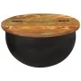 Solid black recycled wood coffee table 50x27 cm by , Coffee table - Ref: Foro24-351755, Price: 107,31 €, Discount: %