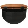 Solid black recycled wood coffee table 50x27 cm by , Coffee table - Ref: Foro24-351755, Price: 107,31 €, Discount: %